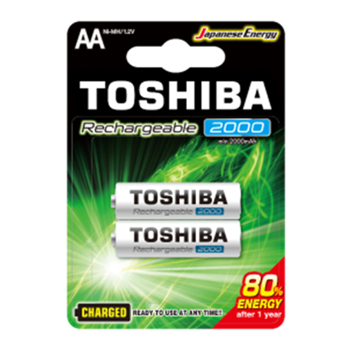 TOSHIBA ΜΠΑΤΑΡΙΑ AA (2τεμ.) - (ΕΠΑΝΑΦΟΡΤ.) 2000mAh