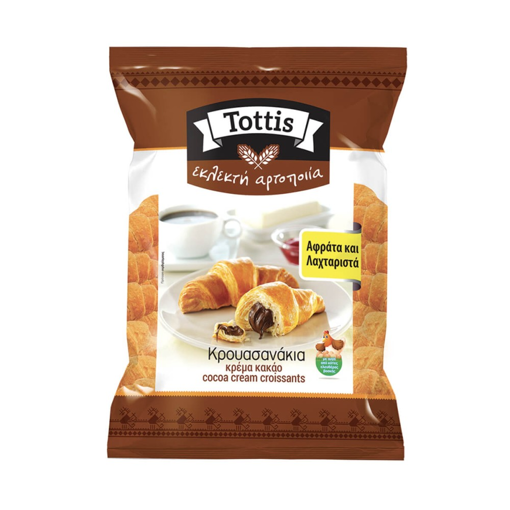 TOTTIS ΚΡΟΥΑΣΑΝΑΚΙΑ ΜΕ ΓΕΜΙΣΗ ΣΟΚΟΛΑΤΑΣ 300g