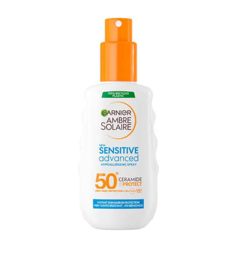 AMBRE SOLAIRE SENSIIVE ADV SPRAY SPF50+ 150ml