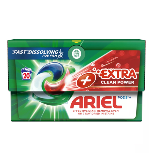ARIEL ΥΓΡΕΣ ΚΑΨΟΥΛΕΣ ALL IN 1  (20τεμ.) - (EXTRA CLEAN)