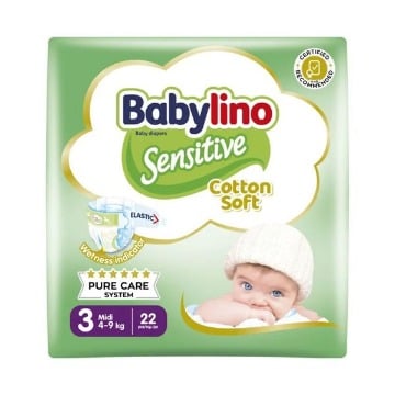 BABYLINO ΠΑΝΑ SENSITIVE No 3 (4-9kg) - (22τεμ.)