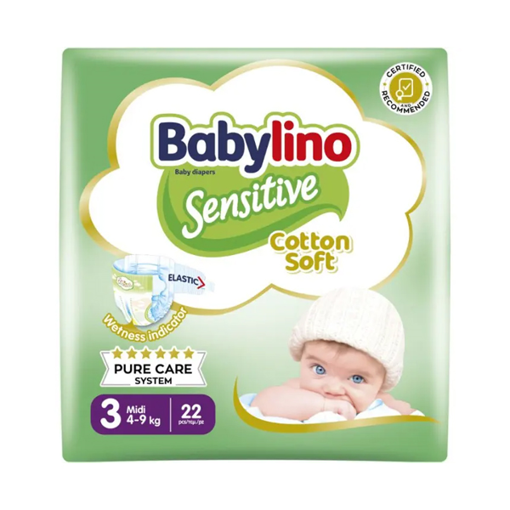 BABYLINO ΠΑΝΑ SENSITIVE No 3 (4-9kg) - (22τεμ.)