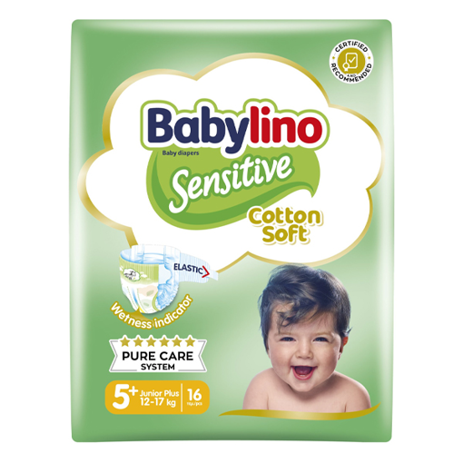 BABYLINO ΠΑΝΑ SENSITIVE No 5+ (12-17kg) - (16τεμ.)