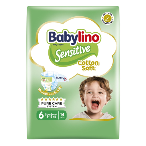 BABYLINO ΠΑΝΑ SENSITIVE No 6 (13-18kg) - (14τεμ.)