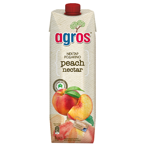 AGROS ΧΥΜΟΣ 1lit - (ΡΟΔΑΚΙΝΟ ΝΕΚΤΑΡ)
