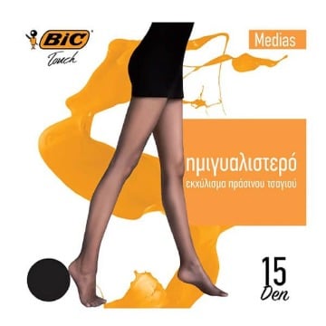 BIC ΚΑΛΣΟΝ MEDIAS 15DEN (SMALL) - (ΜΑΥΡΟ)