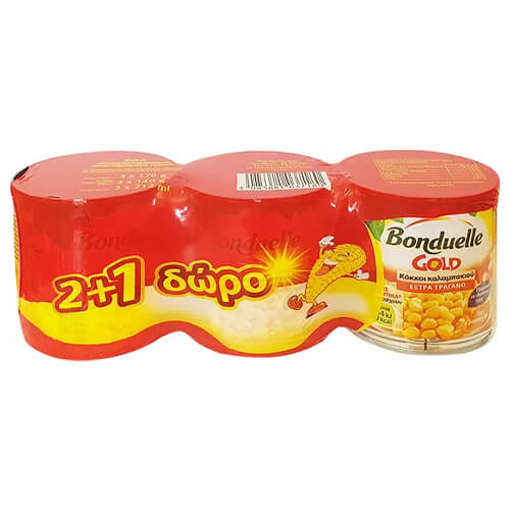 BONDUELLE ΚΑΛΑΜΠΟΚΙ GOLD 170gr. (2+1ΔΩΡΟ)