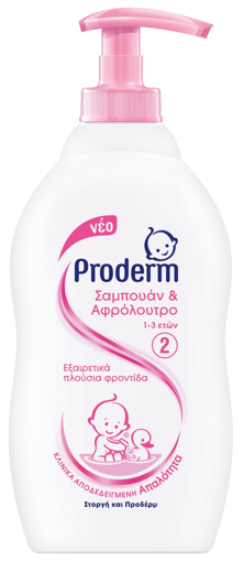 PRODERM ΣΑΜΠΟΥΑΝ & ΑΦΡΟΛΟΥΤΡΟ 1-3 ΕΤΩΝ 400ml