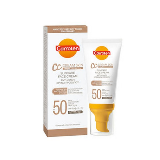 CARROTEN ΑΝΤΗΛΙΑΚΗ ΚΡΕΜΑ ΠΡΟΣΩΠΟΥ ΜΕ ΧΡΩΜΑ CC SPF50 50ml Σ12 