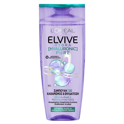 ELVIVE SHAMPOO 400ml - (HYDRA HYALURONIC PURE)