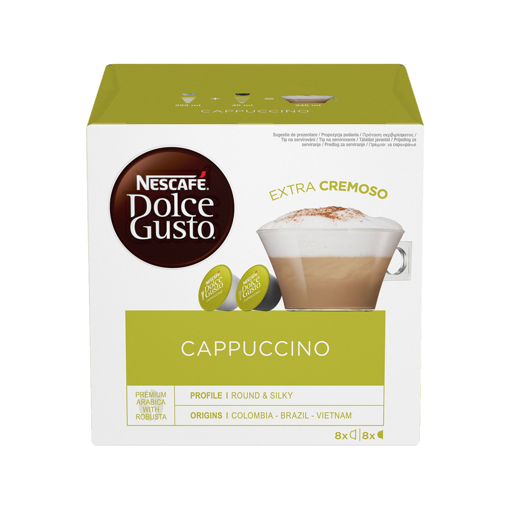 NESCAFE ΚΑΦΕΣ ΚΑΨΟΥΛΕΣ DOLCE GUSTO CAPPUCCINO EXTRA CREMOSO 16TMX 186.4gr Σ6 