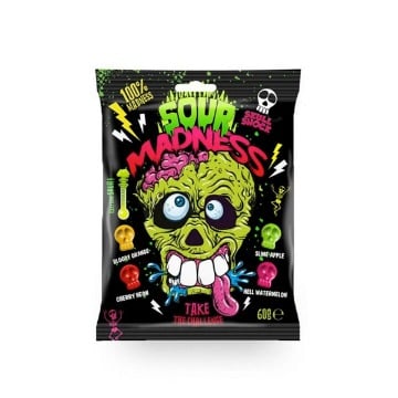 SOUR MADNESS BLACK ΖΑΧΑΡΩΤΑ SKULL SHOCK 60gr Σ10 