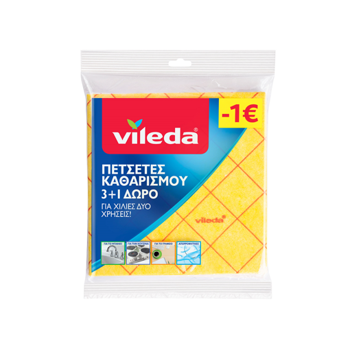 VILEDA ΠΕΤΣΕΤΕΣ ΚΑΘ/ΣΜΟΥ (3+1 ΔΩΡΟ) (-1,00€)