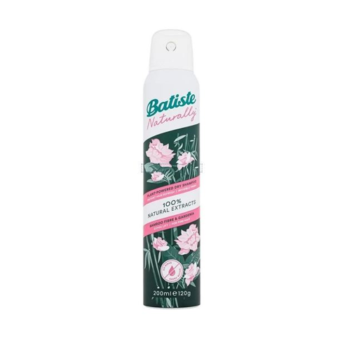 Batiste Naturally Dry Shampoo (Bamboo Fiber & Gardenia Scent) 200ml