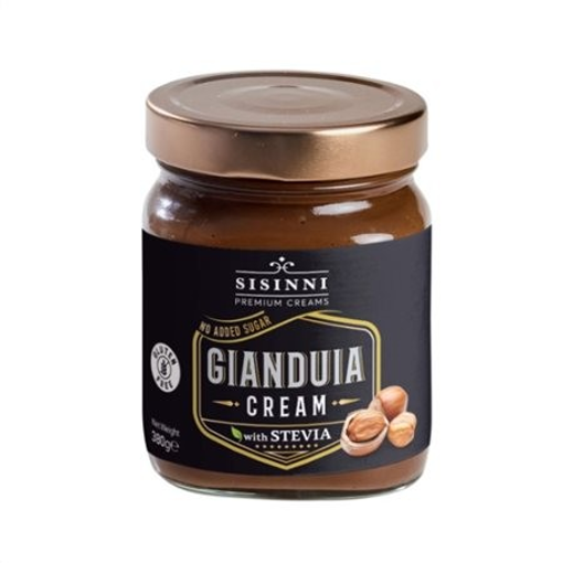 SISINNI ΚΡΕΜΑ ΣΟΚΟΛΑΤΑ GIANDUIA ΜΕ ΣΤΕΒΙΑ 380gr Σ12 