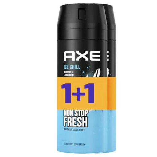 AXE BODY SPRAY 150ml - (ICE CHILL) (1+1 ΔΩΡΟ)