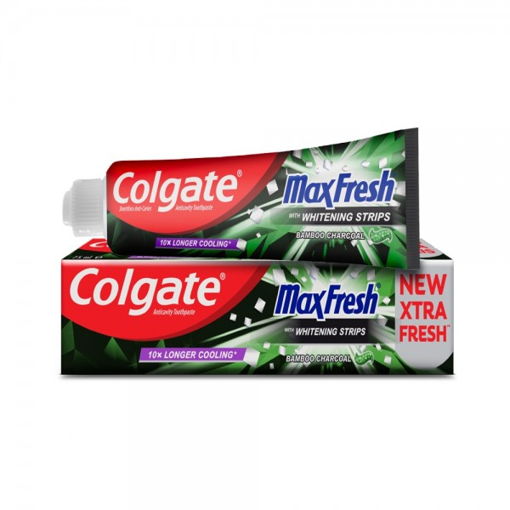 COLGATE ΟΔΟΝΤΟΚΡΕΜΑ MAXFRESH WHITENING STRIPS BAMBOO CHARCOAL 100ml Σ12 