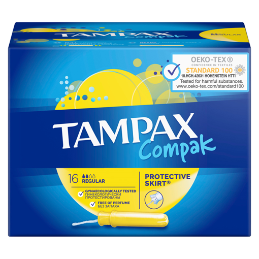 TAMPAX COMPAK ΤΑΜΠΟΝ REGULAR 16TMX Σ6 