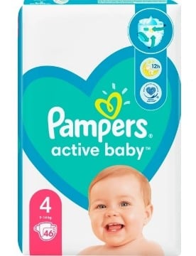 PAMPERS ACTIVE BABY ΠΑΝΑ No4 46ΤΜΧ Σ3 