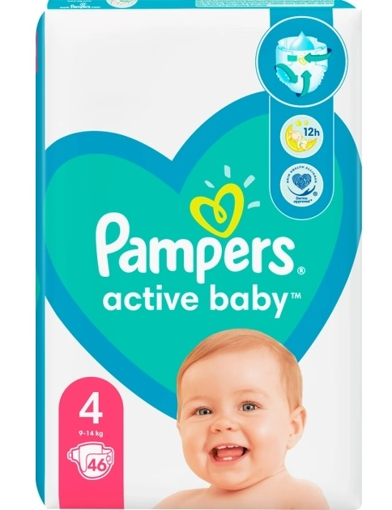 PAMPERS ACTIVE BABY ΠΑΝΑ No4 46ΤΜΧ Σ3 