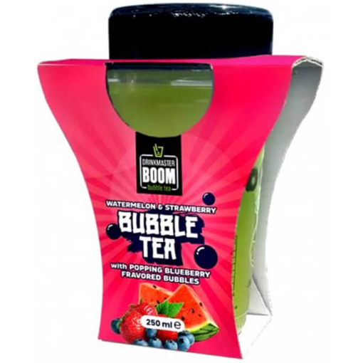 BOOM BUBBLE TEA 250ml - (WATERMELON, STRAWBERRY, BLUEBERRY)