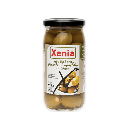 XENIA ΕΛΙΕΣ ΠΡΑΣΙΝΕΣ ΜΕ ΑΜΥΓΔΑΛΟ 355g