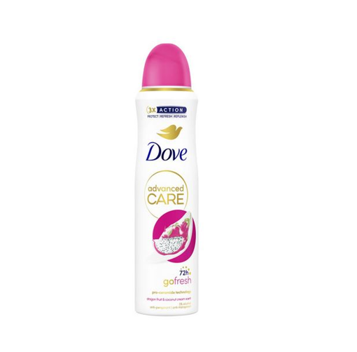 DOVE ΑΠΟΣΜΗΤΙΚΟ SPRAY ADVANCED CARE 72h 150ml - (DRAGON FRUIT & COCONUT CREAM)