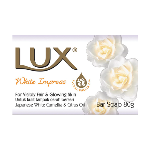 LUX ΣΑΠΟΥΝΙ BRIGHT IMPRESS WHITE 80gr Σ48 