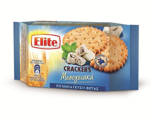ELITE CRACKERS ΜΕΣΟΓΕΙΑΚΑ ΡΙΓΑΝΗ & ΓΕΥΣΗ ΦΕΤΑΣ 105gr