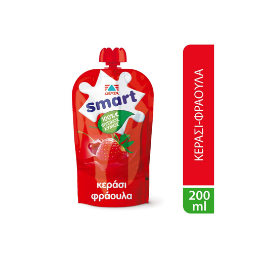 SMART 100% ΦΥΣΙΚΟΣ ΧΥΜΟΣ ΚΕΡΑΣΙ/ΦΡΑΟΥΛΑ 200ml