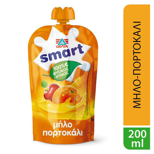 SMART 100% ΧΥΜΟΣ ΜΗΛΟ/ΠΟΡΤΟΚΑΛΙ 200ml