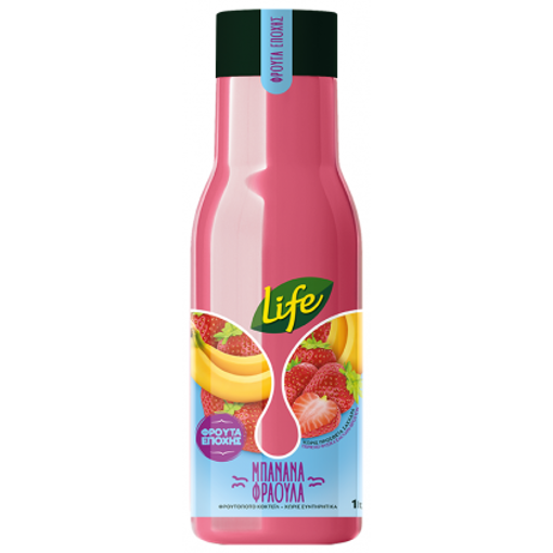 LIFE ΦΥΣΙΚΟΣ ΧΥΜΟΣ ΦΡΑΟΥΛΑ ΜΠΑΝΑΝΑ 400ml