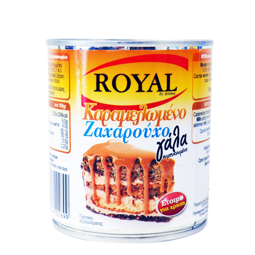 ROYAL ΓΑΛΑ ΖΑΧΑΡΟΥΧΟ 397ml - (ΚΑΡΑΜΕΛΩΜΕΝΟ ΣΥΜΠ/ΝΟ 6% ΛΙΠΑΡΑ)
