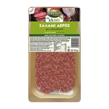 CRETA FARMS ΕΝ ΕΛΛΑΔΙ ΣΑΛΑΜΙ ΑΕΡΟΣ ΜΕ ΕΛΑΙΟΛΑΔΟ ΣΕ ΦΕΤΕΣ  100gr