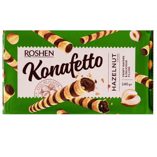 ROSHEN KONAFFETO ΠΟΥΡΑΚΙΑ 140gr. - (HAZELNUT CREAM)
