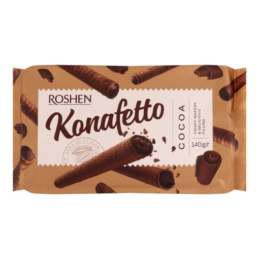 ROSHEN KONAFFETO ΠΟΥΡΑΚΙΑ 140gr. - (COCOA CREAM)