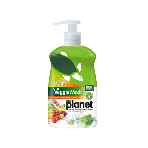 PLANET ΥΓΡΟ ΚΑΘΑΡΙΣΜΟΥ ΦΡΟΥΤΩΝ & ΛΑΧΑΝΙΚΩΝ 450ml