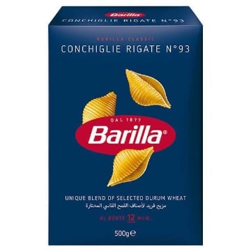 BARILLA 500gr. - (CONCHIGLIE RIGATE No 93)