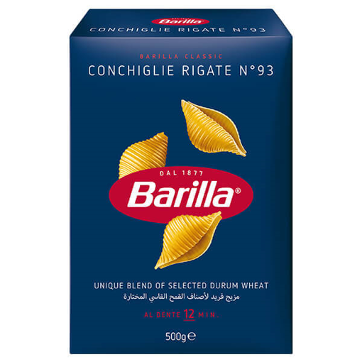 BARILLA 500gr. - (CONCHIGLIE RIGATE No 93)