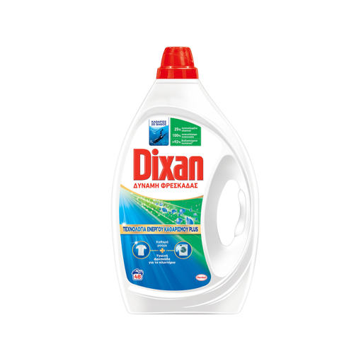 DIXAN ΥΓΡΟ ΠΛΥΝΤΗΡΙΟΥ GEL 48μεζ. - (2,16lit) (ΔΥΝΑΜΗ ΦΡΕΣΚΑΔΑΣ)