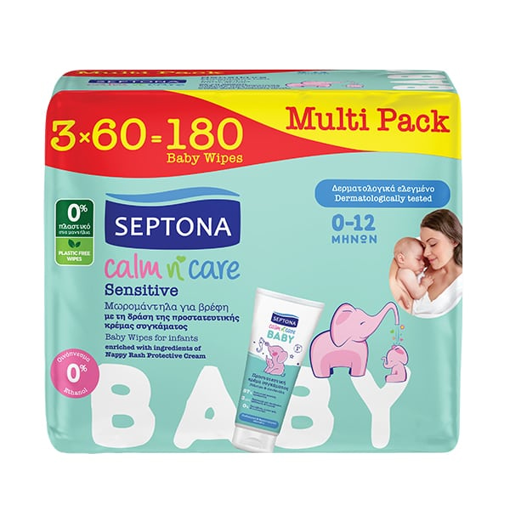 SEPTONA ΜΩΡΟΜΑΝΤΗΛΑ CALM N CARE (3x60τεμ.) - (SENSITIVE)