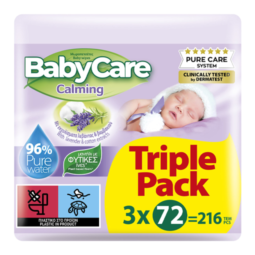 BABYCARE ΜΩΡΟΜΑΝΤΗΛΑ 3x72τεμ. - (CALMING)