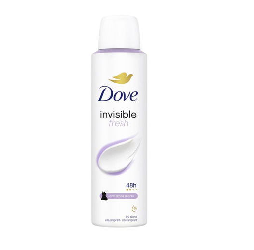DOVE ΑΠΟΣΜΗΤΙΚΟ SPRAY 48h 150ml - (INVISIBLE FRESH)