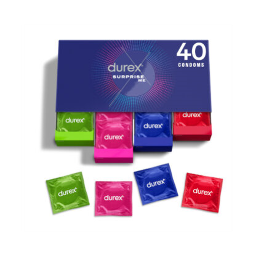 DUREX ΠΡΟΦΥΛΑΚΤΙΚΑ SURPRISE ME 40τεμ.  (PREMIUM PACK)