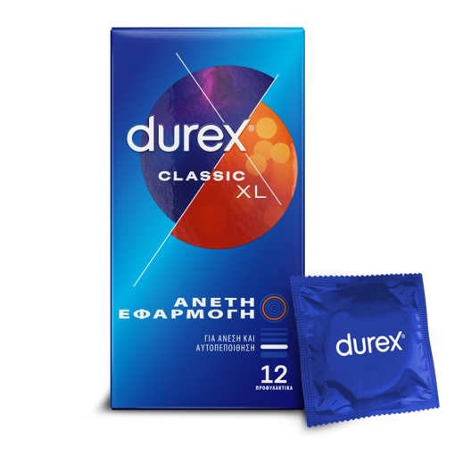 DUREX ΠΡΟΦΥΛΑΚΤΙΚΑ  CLASSIC XL (ΑΝΕΤΗ ΕΦΑΡΜΟΓΗ) 12τμχ
