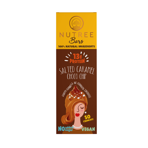 NUTREE BARS SALTED CARAMEL CHOC CHIP 50g