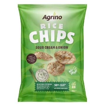 AGRINO ΤΣΙΠΣ 60gr. - (SOUR CREAM & ONION)