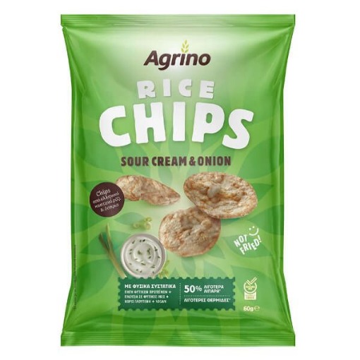 AGRINO ΤΣΙΠΣ 60gr. - (SOUR CREAM & ONION)