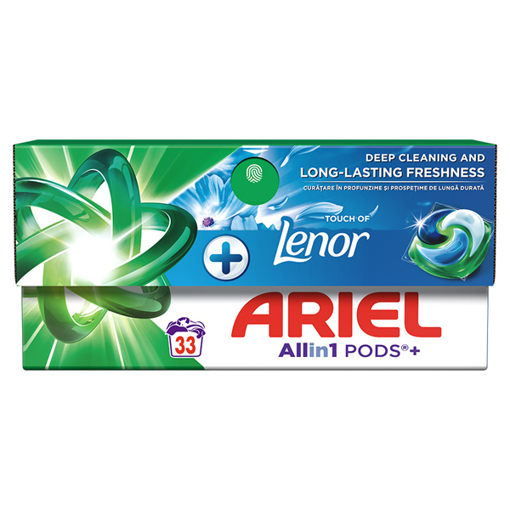 ARIEL ΥΓΡΕΣ ΚΑΨΟΥΛΕΣ ALL IN 1  (33τεμ.) - (TOUCH OF LENOR)