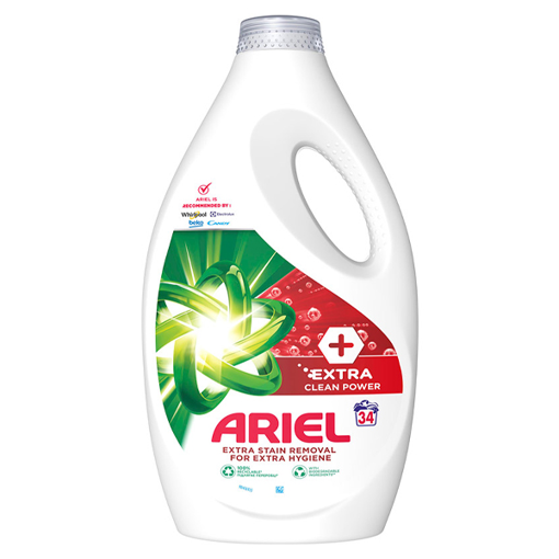 ARIEL ΥΓΡΟ  34μεζ. - (1,7lt) (EXTRA CLEAN)